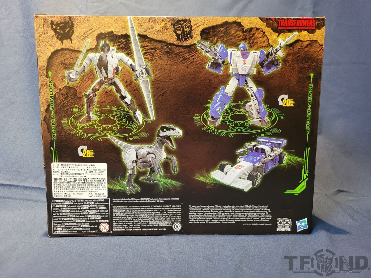 Battle Accross Time WFC-K40 Autobot Mirage & Maximal Grimlock In